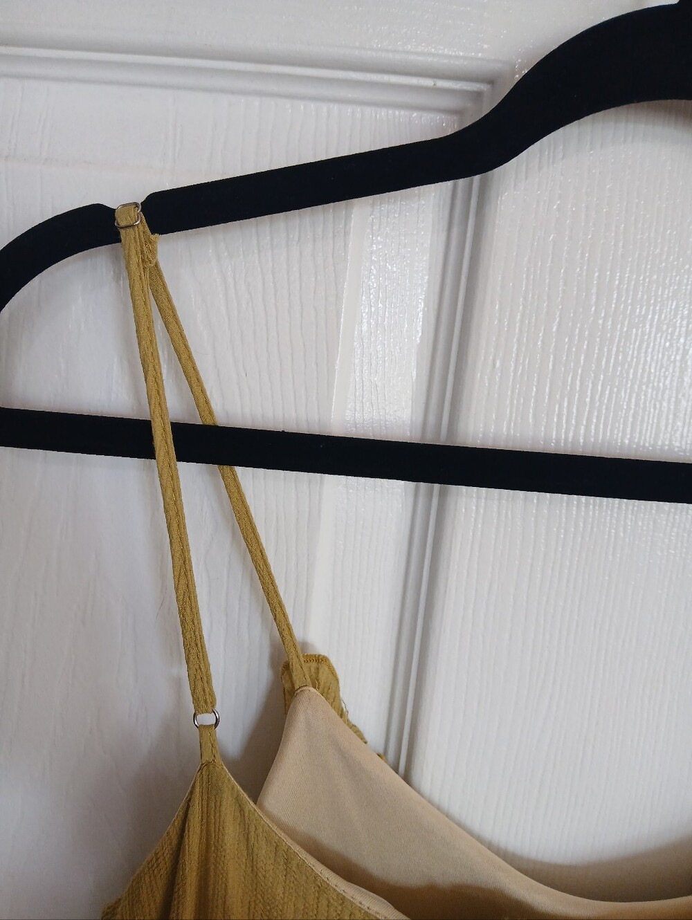 Sweet Lemon Tiered Spaghetti Strap Sundress  Boho Beach Coastal Resort Cottage - Picture 6 of 8